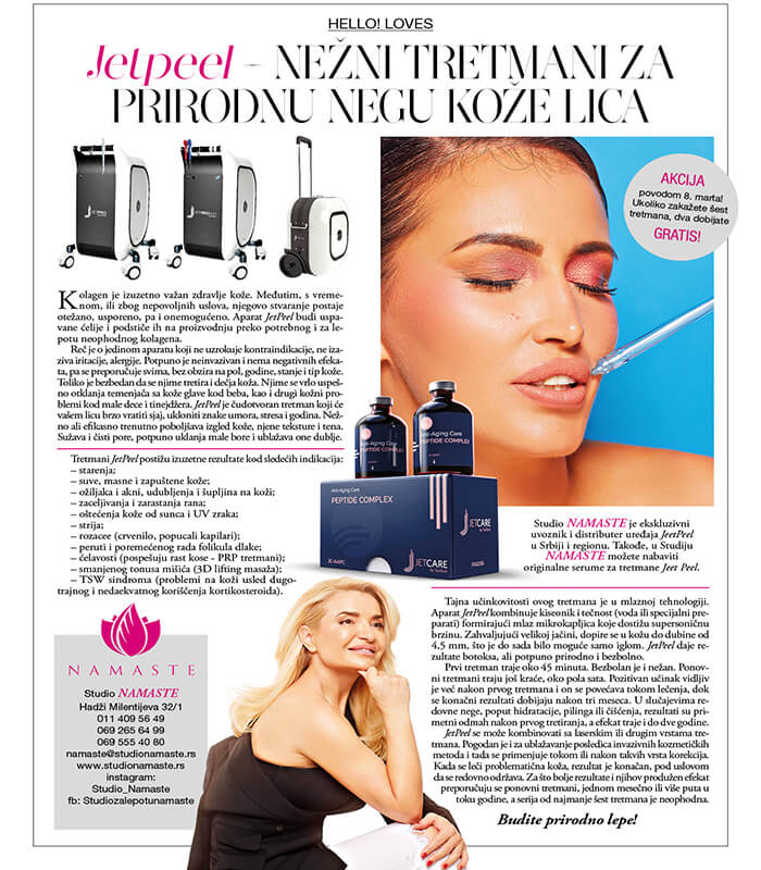 Studio Namaste za magazin Hello